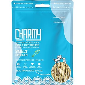 Charmy Smelt Air-Dried Dog & Cat Treats, 2.9-oz bag