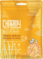 Charmy Turkey Breast Air-Dried Dog & Cat Treats, 3.2-oz bag