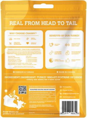 Show full view: Charmy Turkey Breast Air-Dried Dog & Cat Treats, 3.2-oz bag slide 3 of 5