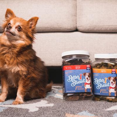 Show full view: Chasing Our Tails Better Biscuit Beef Crunchy Dog Treats, 2-lb bag slide 7 of 7