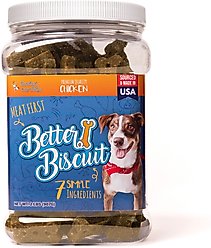 Chasing Our Tails Better Biscuit Chicken Crunchy Dog Treats, 2-lb jar