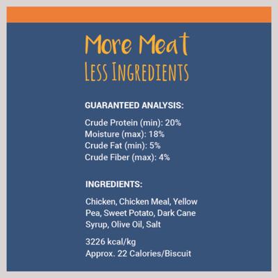 Show full view: Chasing Our Tails Better Biscuit Chicken Crunchy Dog Treats, 2-lb jar slide 5 of 8