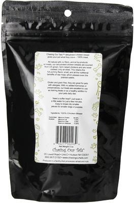 Show full view: Chasing Our Tails Dehydrated Chicken Breast Dog Treats, 5-oz bag slide 3 of 4