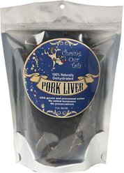 Chasing Our Tails Dehydrated Pork Liver Dog Treats, 5-oz bag