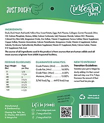 Chasing Our Tails Integra Just Ducky Air Dried Complete Dog Food, 2.5-lb box slide 2 of 3
