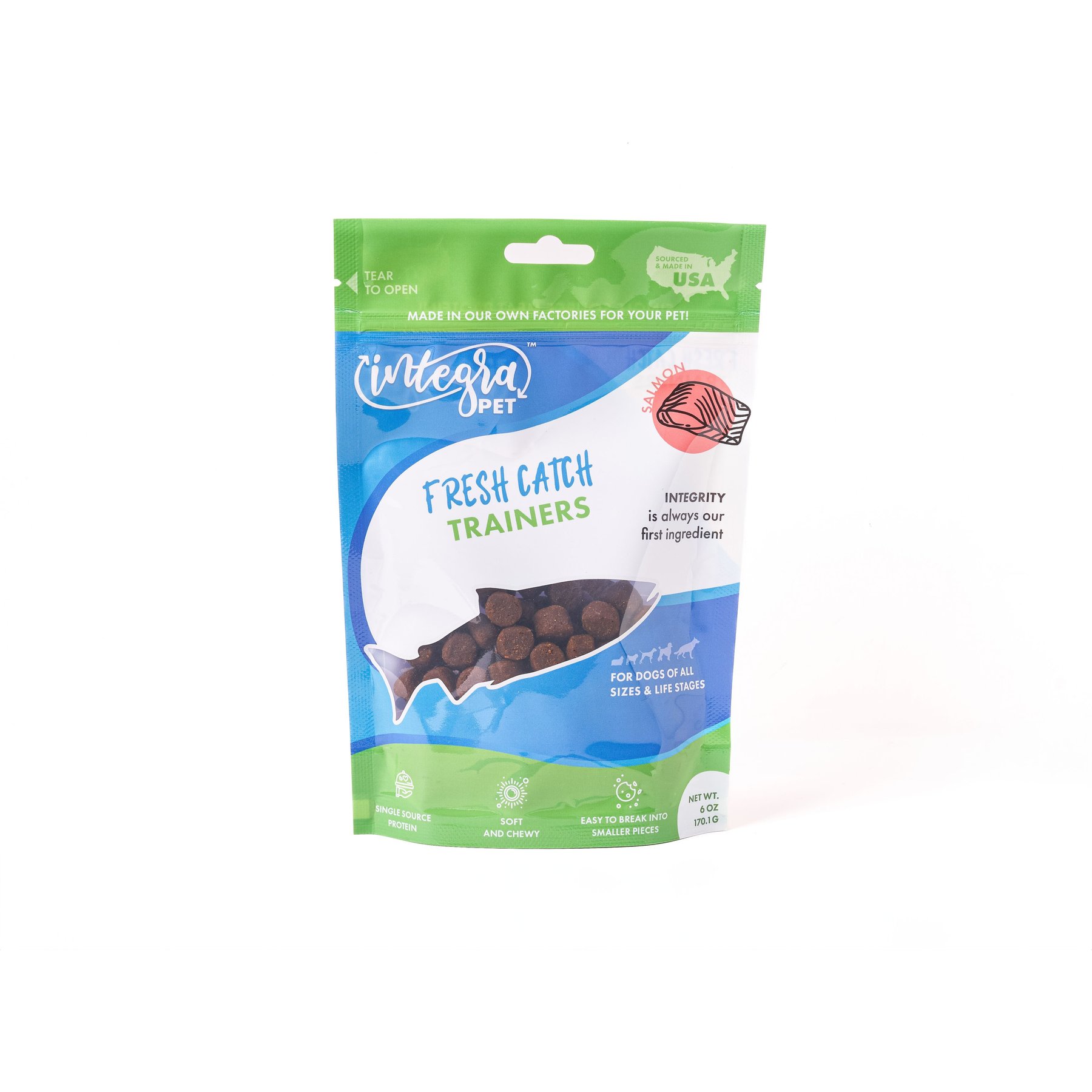 Chasing Our Tails Integra Pet Fresh Catch Trainers Dog Treats, 6-oz bag