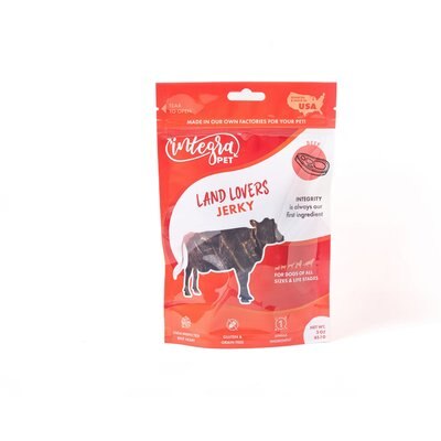 Chasing Our Tails Chasing Our Tails Integra Pet Land Lovers Jerky Grain-Free Dog Treats, 3-oz bag