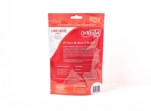 Show full view: Chasing Our Tails Integra Pet Land Lovers Jerky Grain-Free Dog Treats, 3-oz bag slide 3 of 6
