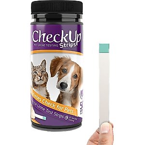 CheckUp Diabetes Check for Pets Urine Testing for Dogs & Cats, 50 strips