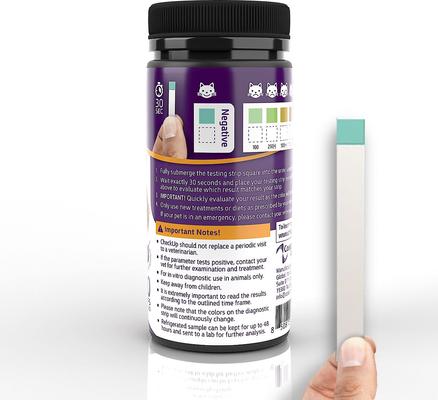 Show full view: CheckUp Diabetes Check for Pets Urine Testing for Dogs & Cats, 50 strips slide 3 of 8