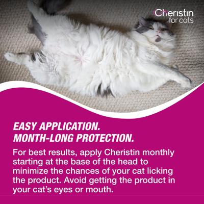 Show full view: Cheristin Flea Spot Treatment for Cats, over 1.8 lbs, 1 Dose (1-mo. supply) slide 7 of 9