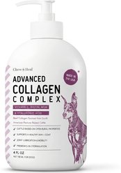 Chew + Heal Advanced Pasture-Raised Beef Collagen Complex Itch & Redness Remedy Chicken Flavored Liquid Skin & Coat Supplement with Pump for Dogs, 4-fl oz bottle
