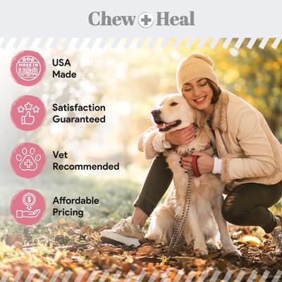 Show full view: Chew + Heal Allergy Aid Soft Chew Allergy Supplement for Dogs, 180 count slide 7 of 9