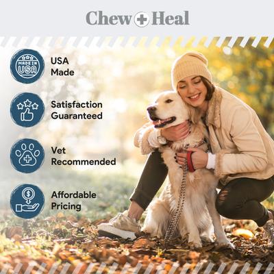 Show full view: Chew + Heal Digestive Enzymes & Probiotics Supplement for Dogs, 240 count slide 7 of 10