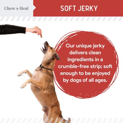Show full view: Chew + Heal Focus Wild Alaskan Salmon Limited Ingredient Soft Jerky Dog Treats, 12-oz bag slide 7 of 9