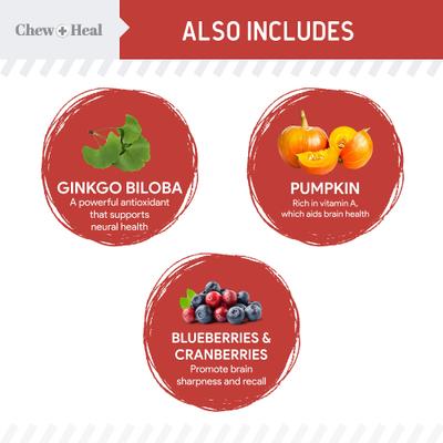 Show full view: Chew + Heal Focus Wild Alaskan Salmon Limited Ingredient Soft Jerky Dog Treats, 5-oz bag slide 4 of 9