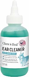 Chew + Heal Fresh Scent, Soothing Aloe, Witch Hazel & Tea Tree Oil Dog Ear Cleaner, 4-fl oz bottle