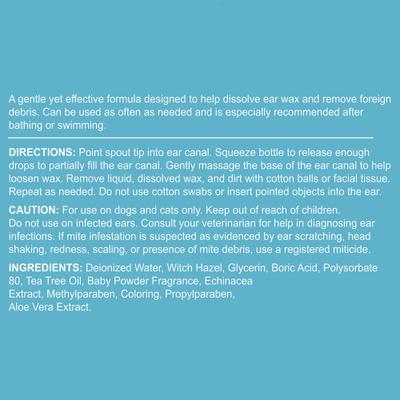 Show full view: Chew + Heal Fresh Scent, Soothing Aloe, Witch Hazel & Tea Tree Oil Dog Ear Cleaner, 4-fl oz bottle slide 8 of 9