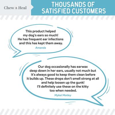 Show full view: Chew + Heal Fresh Scent, Soothing Aloe, Witch Hazel & Tea Tree Oil Dog Ear Cleaner, 4-fl oz bottle slide 3 of 9