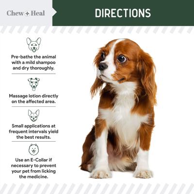 Show full view: Chew + Heal Hydrocortisone Lotion for Dogs, 8-fl oz bottle slide 6 of 10