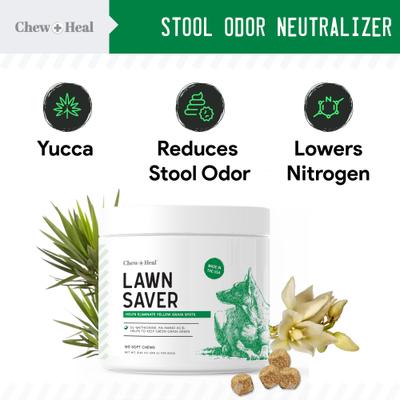 Show full view: Chew + Heal Lawn Savor Soft Chew Lawn Protection Supplement for Dogs, 120 count slide 6 of 9