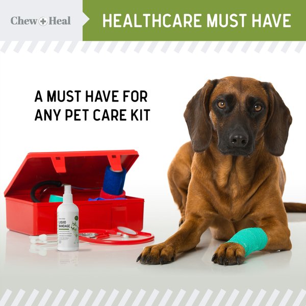 Chew + Heal Liquid Bandage for Dogs, 4-oz bottle