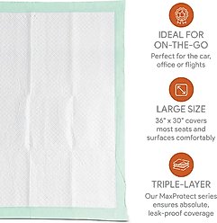 Chew + Heal Max Protect X-Large Pee Travel Pack Dog Potty Pad, 10 count slide 2 of 5