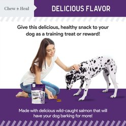 Chew + Heal Mobility Wild Alaskan Salmon Limited Ingredient Soft Jerky Dog Treats, 12-oz bag slide 2 of 9
