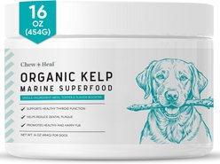 Chew + Heal Organic Kelp Marine Superfood Granules Dental Supplement for Dogs, 16-oz jar