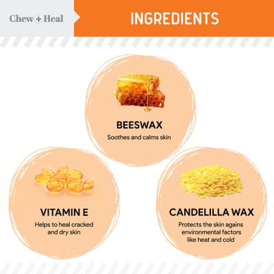 Show full view: Chew + Heal Paw Support Revitalizing Dog Paw Balm, 2-oz slide 3 of 10