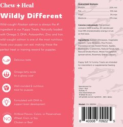 Chew + Heal Puppy Soft 'N Yummy Wild Alaskan Salmon Limited Ingredient Jerky Dog Treats, 5-oz bag slide 2 of 9