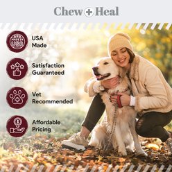 Chew + Heal Roasted Lamb Stop The Poo Soft Chew Coprophagia & Digestive Supplement for Dogs, 120 count slide 2 of 8