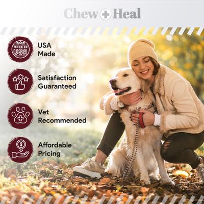 Show full view: Chew + Heal Savory Lamb Omega Skin & Coat Supplement for Dogs, 180 count slide 7 of 9
