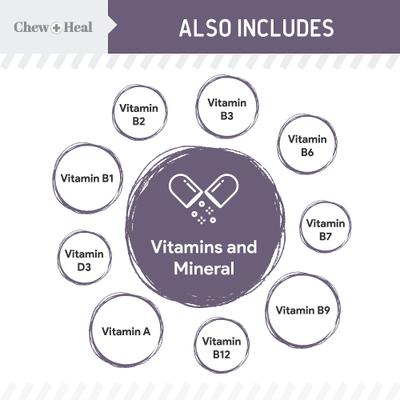 Show full view: Chew + Heal Senior Wild Alaskan Salmon Limited Ingredient Soft Jerky Dog Treats, 12-oz bag slide 5 of 10