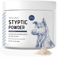 Chew + Heal Styptic Powder Dog Treatment, 1.5-oz