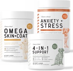 Chew + Heal Taster Trio Essential Supplements for Dogs, 180 count