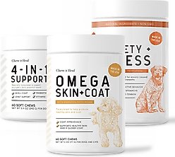 Chew + Heal Taster Trio Essential Supplements for Dogs, 180 count slide 2 of 6