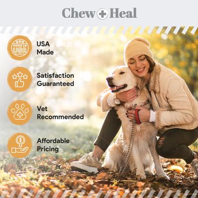 Show full view: Chew + Heal Wild-Caught Omega Skin + Coat Softgels Made with Wild-Caught Fish Oil Supplement for Dogs & Cats, 360 count slide 10 of 11