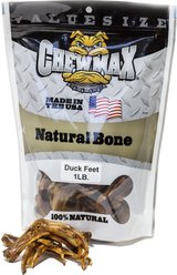 ChewMax Pet Products Duck Feet Natural Chew Dog Treats, 1-lb bag