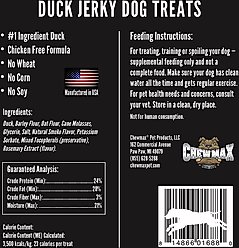ChewMax Pet Products Duck Jerky Natural Chew Dog Treats, 5-oz bag slide 2 of 8