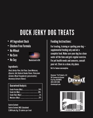 Show full view: ChewMax Pet Products Duck Jerky Natural Chew Dog Treats, 5-oz bag slide 3 of 10