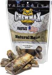 ChewMax Pet Products Rib Bone Natural Chew Dog Treats, 9 count