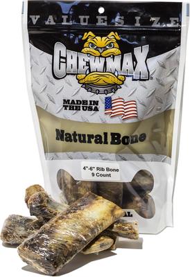 Show full view: ChewMax Pet Products Rib Bone Natural Chew Dog Treats, 9 count slide 1 of 5