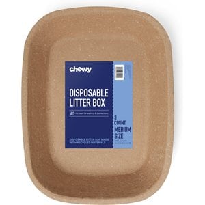 Chewy Made Disposable Litter Box, Medium (FORMERLY FRISCO), 18-in, 3 count