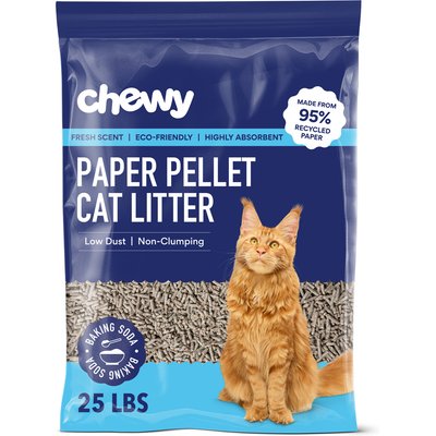 Chewy Made Chewy Made Fresh Scent Non-Clumping Recycled Paper Cat Litter (FORMERLY FRISCO), 25-lb bag