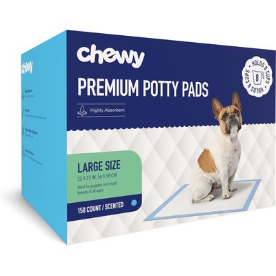 Chewy Made Chewy Made Large Premium Dog Training & Potty Pads (FORMERLY FRISCO), Scented, 150 count