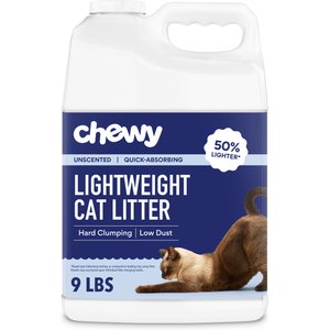Chewy Made Lightweight Unscented Clumping Cat Litter (FORMERLY FRISCO), 9-lb jug