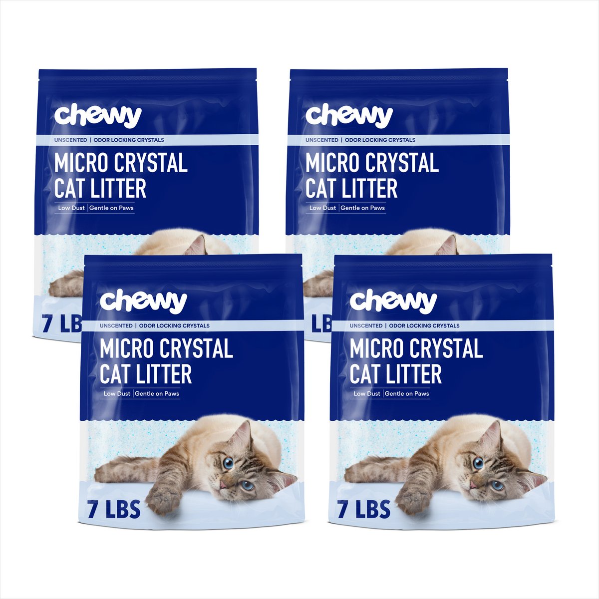 Chewy Made Micro Crystal Unscented Non-Clumping Cat Litter (FORMERLY FRISCO), 28-lb bundle