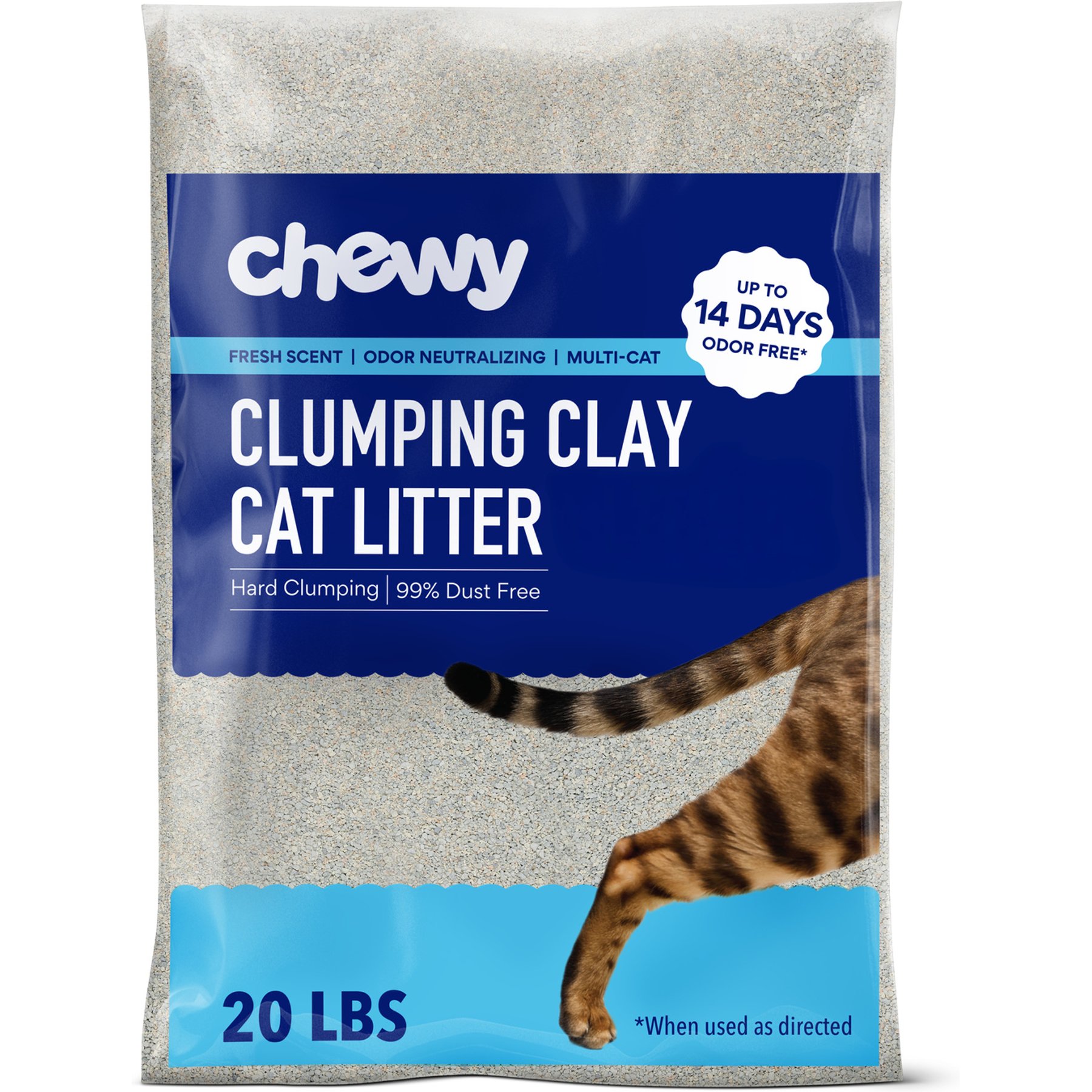 Chewy Made Multi-Cat Fresh Scented Clumping Clay Cat Litter (FORMERLY FRISCO), 20-lb bag, Fresh Scent