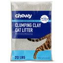 Chewy Made Multi-Cat Fresh Scented Clumping Clay Cat Litter (FORMERLY FRISCO), 20-lb bag, Fresh Scent